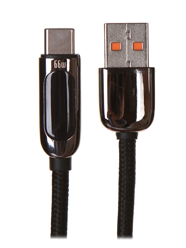 Аксессуар Baseus Кабель USB Display Fast Charging USB - Type-C 66W 2m Black CASX020101 кабель hoco x93 force fast charging type c to type c до 240w 2м белый