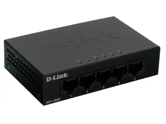 Коммутатор D-Link DGS-1005D/J2A коммутатор d link des 1005d o2a o2b