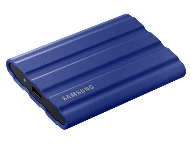 Твердотельный накопитель Samsung T7 Shield 2Tb Blue MU-PE2T0R/WW внешний ssd samsung 2tb t7 shield mu pe2t0r ww синий