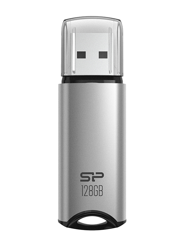USB Flash Drive 128Gb - Silicon Power Marvel M02 Silver SP128GBUF3M02V1S usb flash drive 128gb silicon power blaze b02 usb 3 1 sp128gbuf3b02v1k
