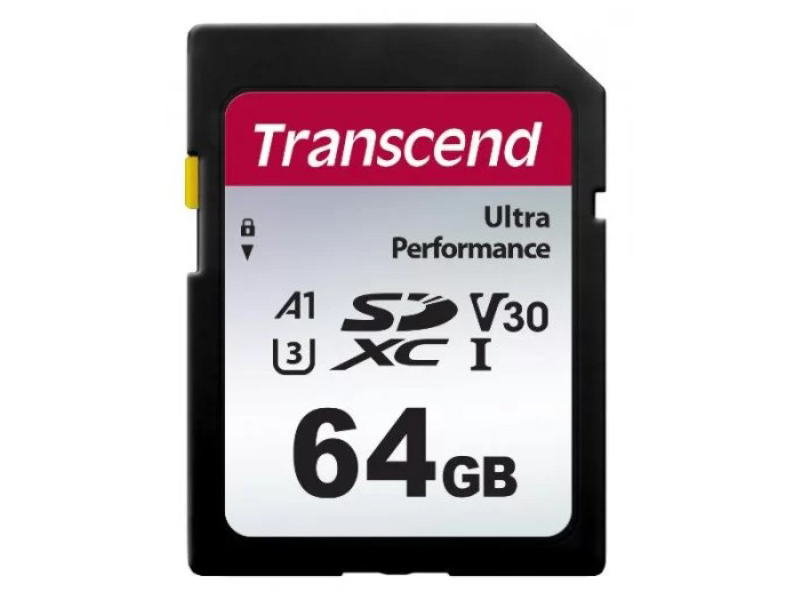 фото Карта памяти 64gb - transcend secure digital xc 340s uhs-i u3 v30 a1 ts64gsdc340s