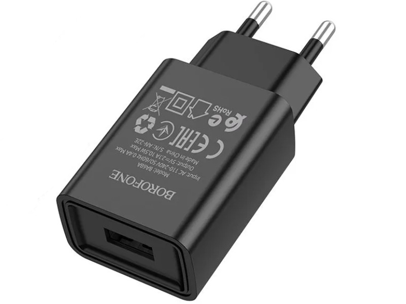   Borofone BA68A USB 2.1A Black 6974443385663