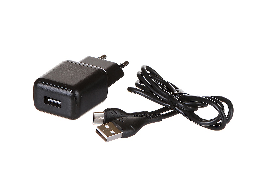 

Зарядное устройство Hoco C96A 1xUSB 2.1A + кабель Type-C 6931474766021, C96A