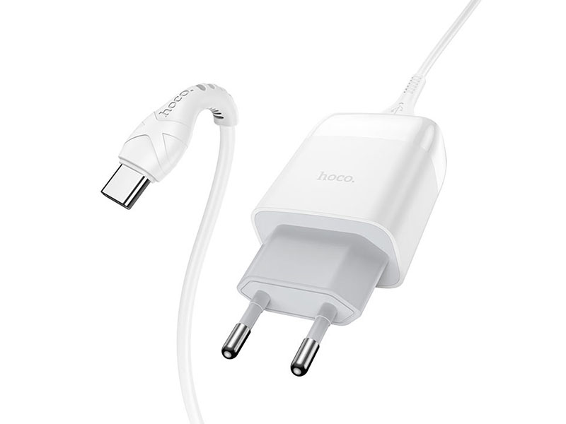 

Зарядное устройство Hoco C72Q 1xUSB 3.0A QC3.0 + кабель Type-C 6931474732552, C72Q