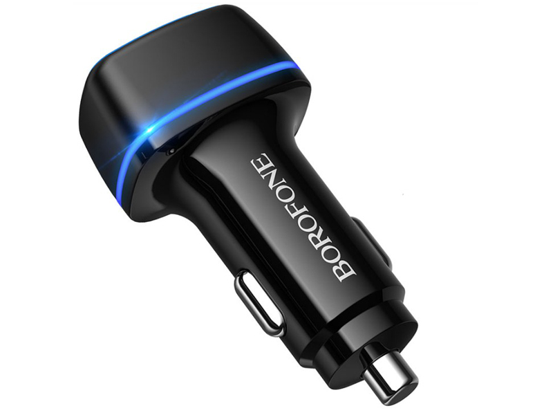 

Зарядное устройство Borofone BZ14 2xUSB 2.4A LED Black 6931474735904, BZ14