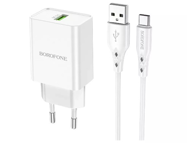 

Зарядное устройство Borofone BN5 USB Type-C 3.0A QC3.0 6931474753670, BN5