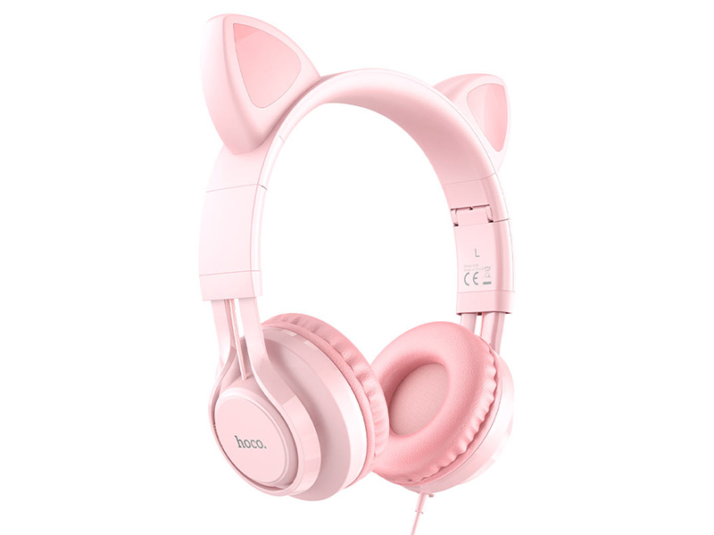 Наушники Hoco W36 Cat Pink 6931474770394 наушники devia kintone headset v2 pink