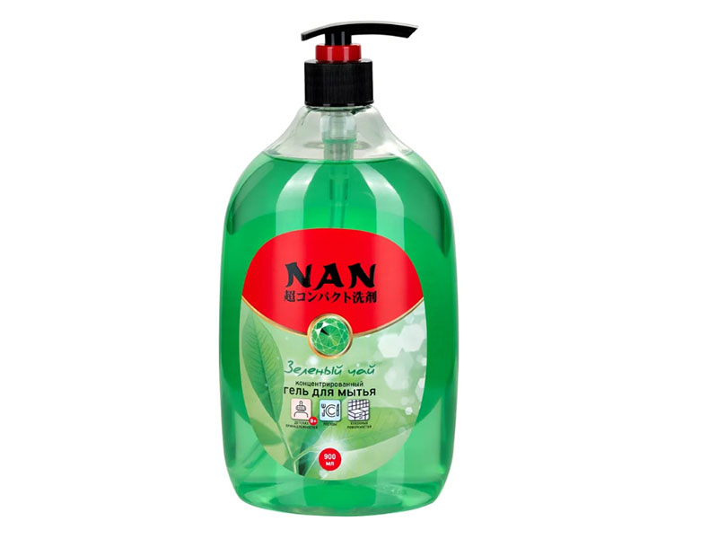 

Гель для мытья посуды Nan Зеленый чай 900ml 320506, 320506