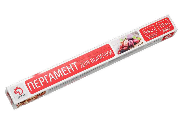 

Пергамент для выпечки Доляна 38cm x 10m 958899, 958899