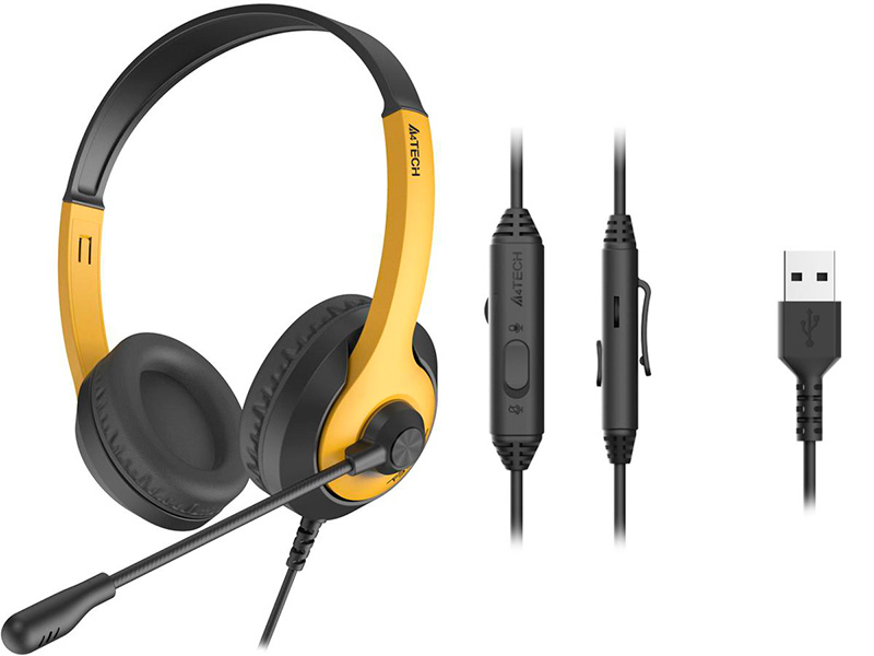 

Наушники A4Tech Fstyler FH100U Yellow-Black, FH100U