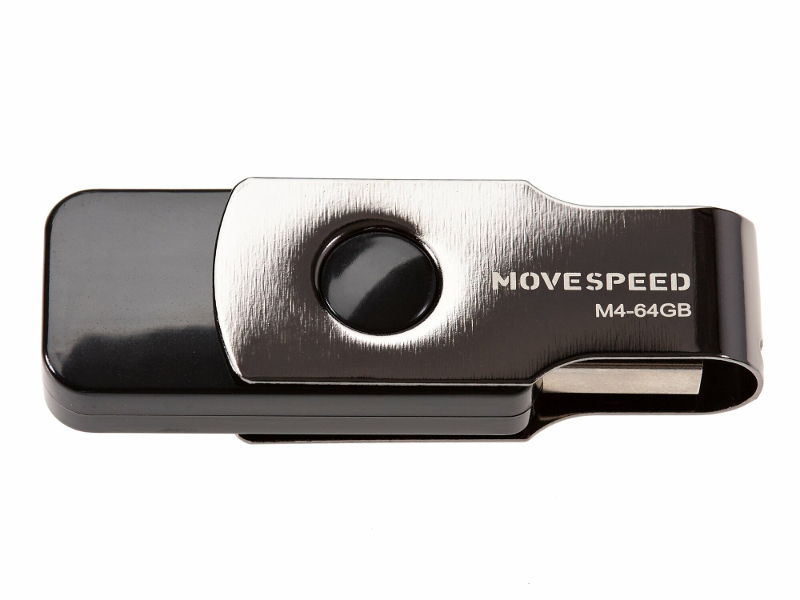 

USB Flash Drive 64Gb - Move Speed М4 Black M4-64G, M4-64G