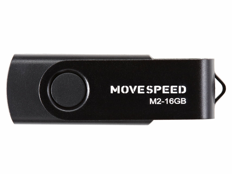 

USB Flash Drive 16Gb - Move Speed M2 Black M2-16G, M2-16G