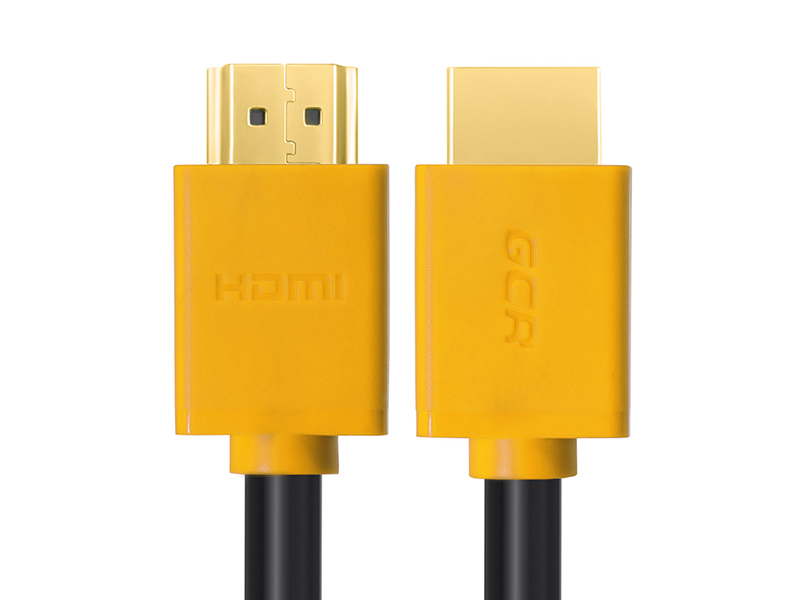 Аксессуар GCR HDMI V1.4 1.5m Black-Yellow GCR-HM440-1.5m