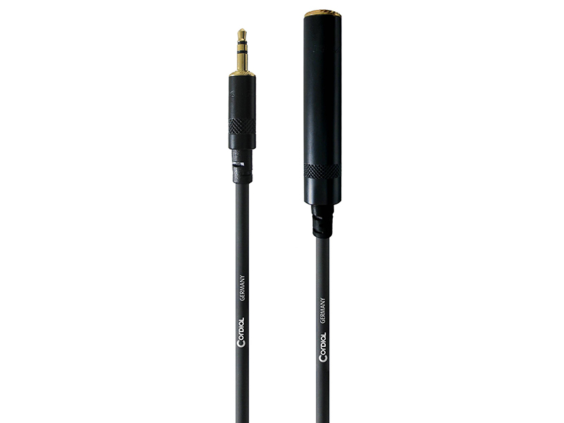 

Аксессуар Cordial CFM 3 WK Jack 3.5mm - Jack 6.3mm 3m Black, CFM 3 WK