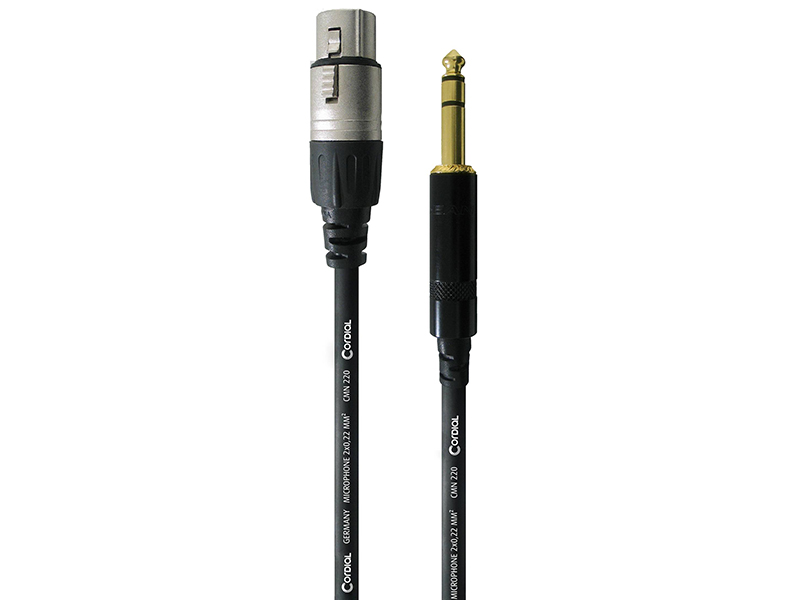 

Аксессуар Cordial CFM 9 FV XLR F - Jack 6.3mm 9m Black, CFM 9 FV