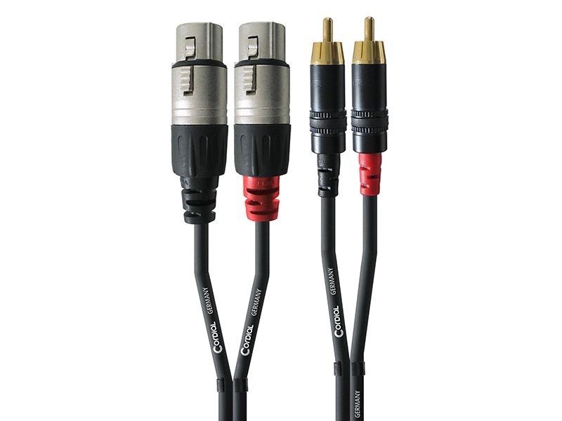 

Аксессуар Cordial CFU 1.5 FC RCA - XLR F 1.5m Black, CFU 1,5 FC
