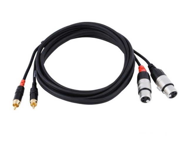 

Аксессуар Cordial CFU 3 FC RCA - XLR F 3m Black, CFU 3 FC