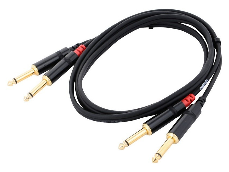 

Аксессуар Cordial CFU 6 PP 2xJack 6.3mm M - 2xJack 6.3mm M 6m Black, CFU 6 PP