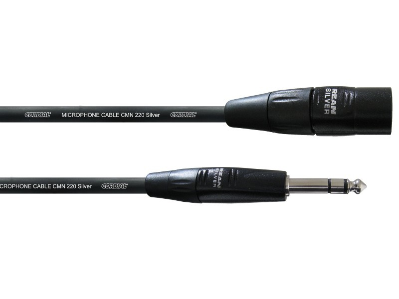 

Аксессуар Cordial CIM 0.6 MV XLR M - Jack 6.3mm M 0.6m Black, CIM 0,6 MV
