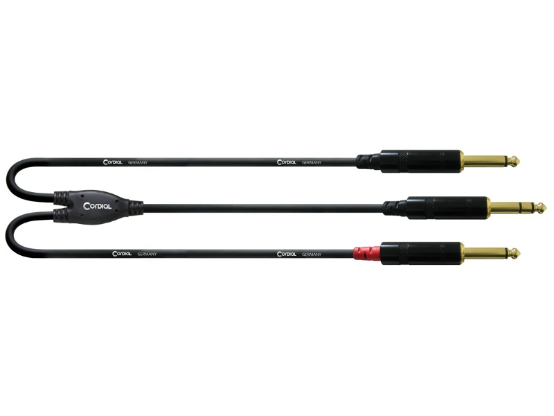 

Аксессуар Cordial CFY 3 VPP Jack 6.3mm - 2xJack 6.3mm M 3m Black, CFY 3 VPP