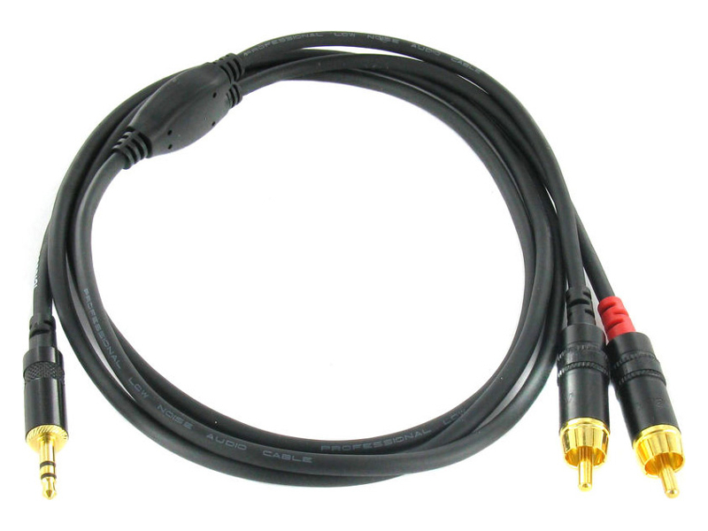 Аксессуар Cordial CFY 3 WCC Jack 3.5mm - 2xRCA 3m Black