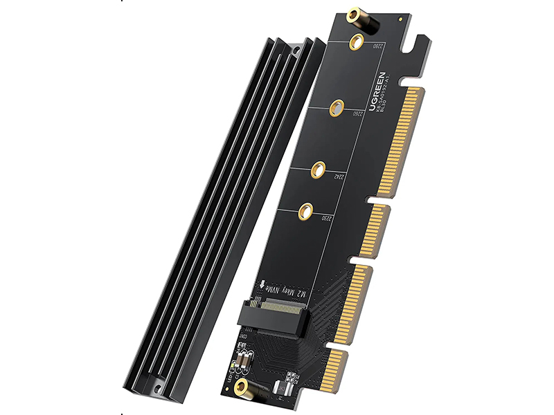 Контроллер Ugreen CM465 PCIe 4.0 - M.2 NVMe Expansion Card 30715 контроллер ks is pcie com rs232 ks 575s