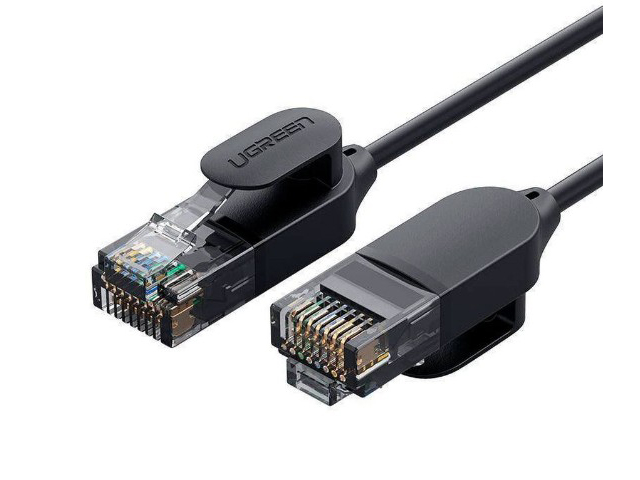 Сетевой кабель Ugreen NW122 UTP cat.6a OD2.8 2m Black 70334