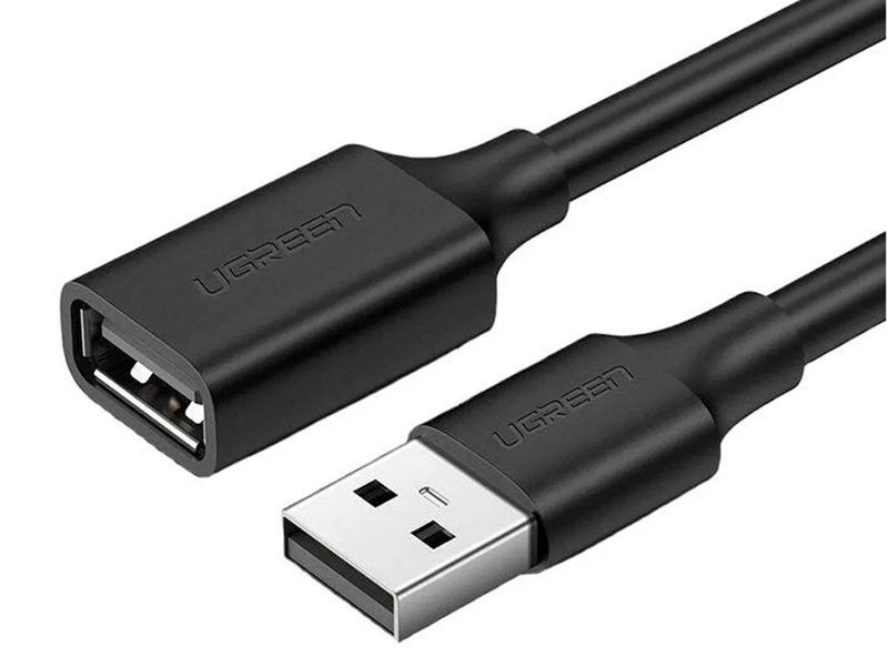 Аксессуар Ugreen US103 USB-A/M - USB-A/F 1m Black 10314 ugreen hd140 80402