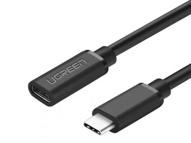 

Аксессуар Ugreen ED008 USB Type-C - Type-C 50cm Black 40574, ED008