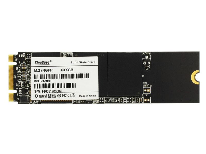 Твердотельный накопитель KingSpec SSD SATA III M.2 2280 128Gb NT-128 твердотельный накопитель kodak x100 ssd sata iii 480 гб для пк