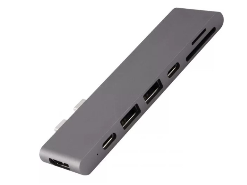 

Адаптер Red Line Multiport Type-C 7 in 1 Grey УТ000016225, УТ000016225