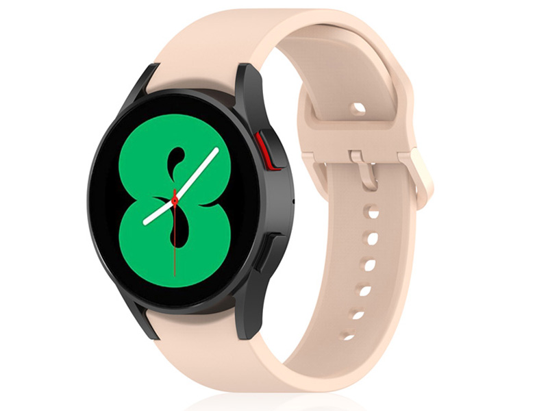 

Аксессуар Ремешок DF для Samsung Galaxy Watch 4 / 5 Silicone Light Pink sClassicband-04, Samsung Galaxy Watch 4 / 5