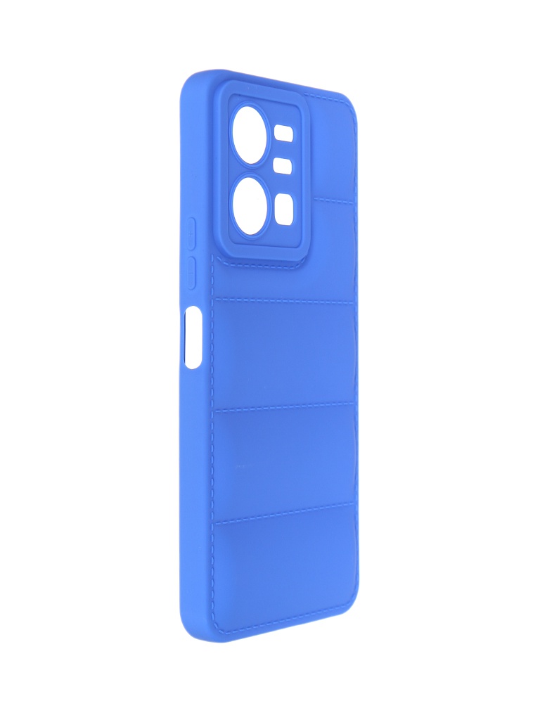 

Чехол DF для Vivo Y22 Silicone дутый Blue vJacket-01, Vivo Y22