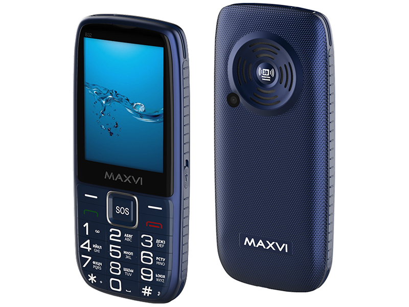 Сотовый телефон Maxvi B32 Blue