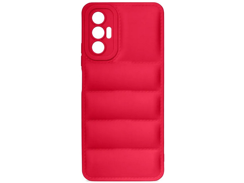 

Чехол DF для Tecno Pova 3 Silicone дутый Red tJacket-02, Tecno Pova 3