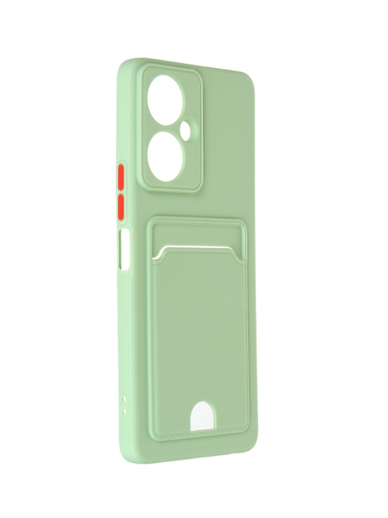 

Чехол DF для Tecno Camon 19 / 19 Pro Silicone с отделением для карты Light Green tCardCase-01, Tecno Camon 19 / 19 Pro