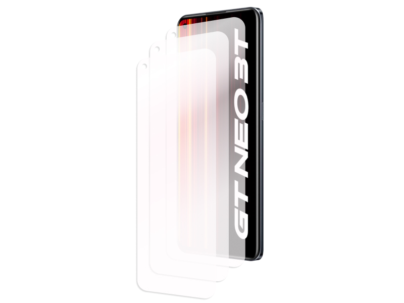 

Гибридное защитное стекло Krutoff для Realme GT Neo 3T 3шт 299779, Realme GT Neo 3T