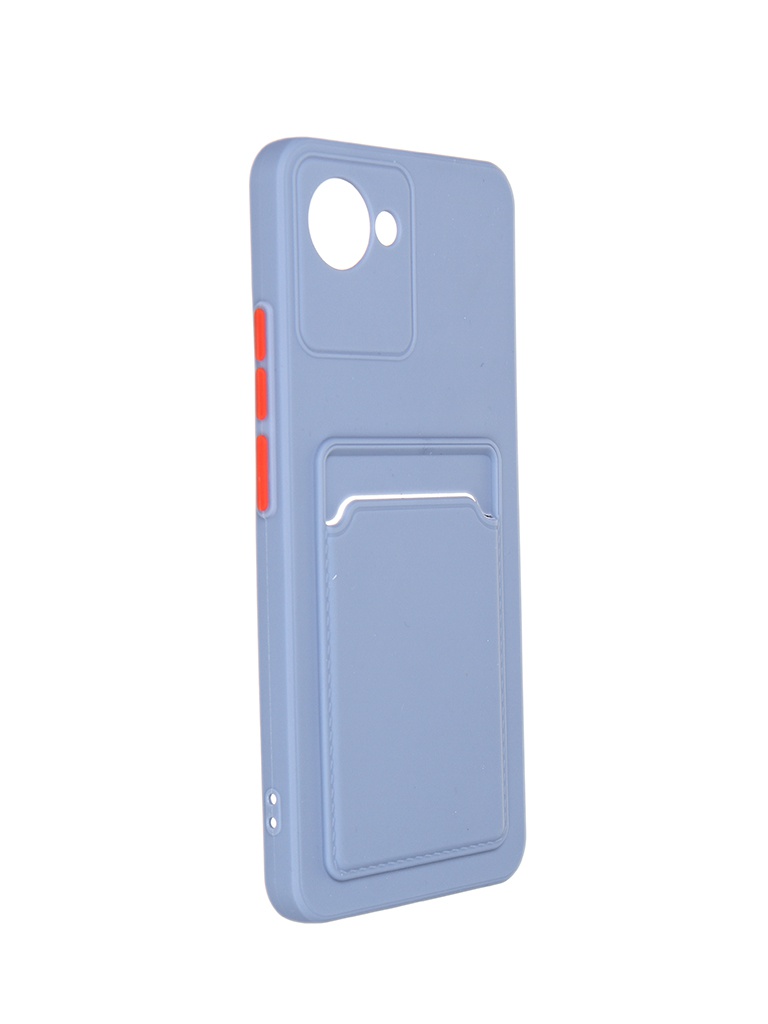 

Чехол Neypo для Realme C30 Pocket Matte Silicone с карманом Grey NPM55977, Realme C30