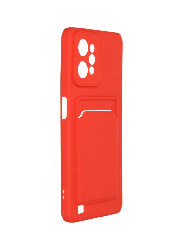 

Чехол Neypo для Realme C31 Pocket Matte Silicone с карманом Red NPM55982, Realme C31
