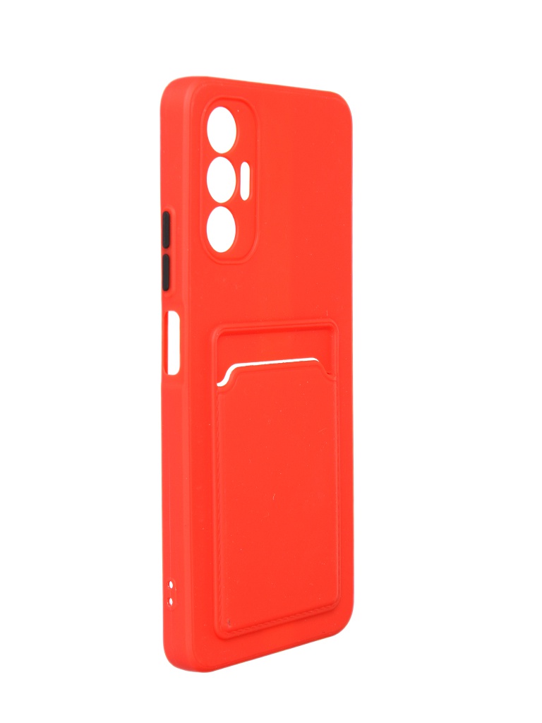 фото Чехол neypo для tecno pova 3 poket matte silicone red npm55782