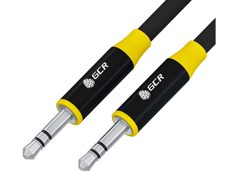 

Аксессуар GCR Jack 3.5mm - Jack 3.5mm 5m Black-Yellow GCR-54758, GCR-54758