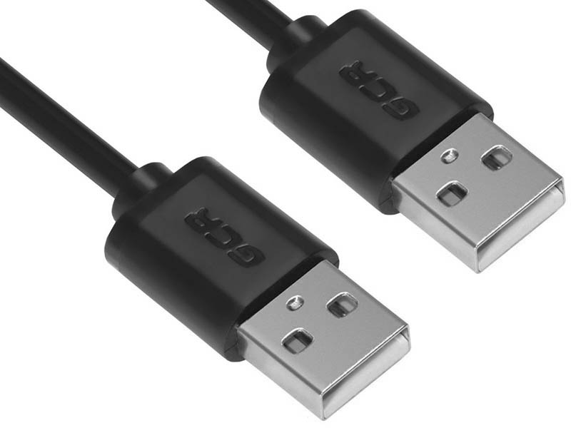 

Аксессуар GCR USB AM - AM 30cm Black GCR-UM5M-BB2S-0.3m, GCR-UM5M-BB2S-0.3m