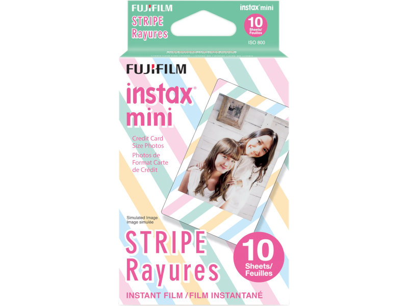 фото Fujifilm colorfilm instax mini stripe кассета 10l 16431043