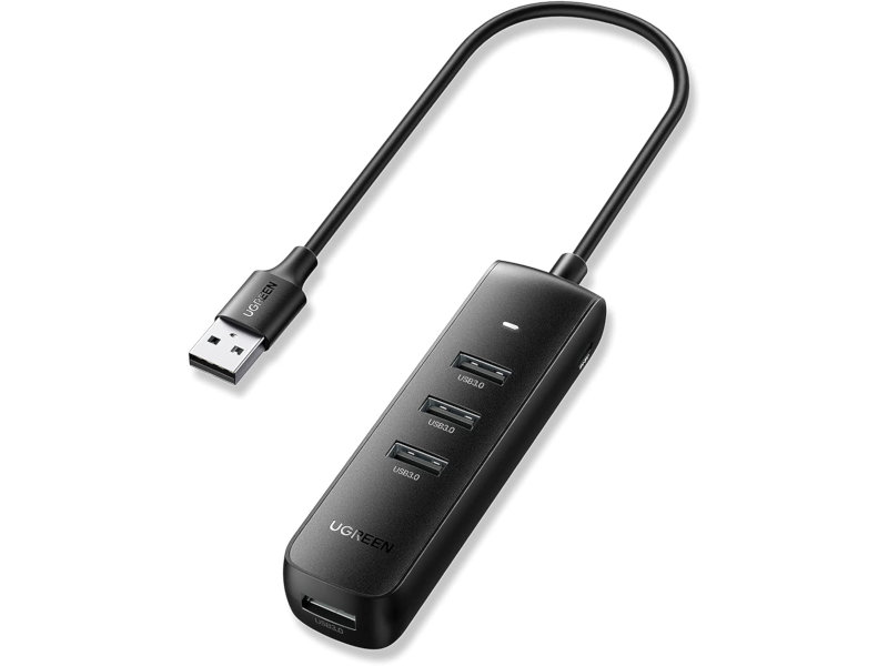 Хаб Ugreen CM416 USB 3.0 4-Port Hub Black 10915