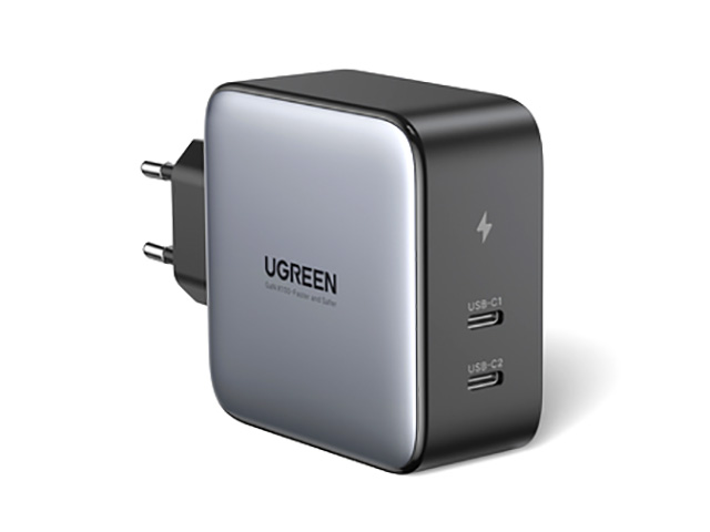 фото Зарядное устройство ugreen cd254 2xusb-c 100w gan tech 50327