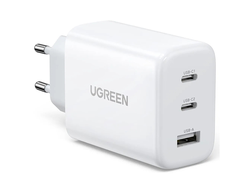 Зарядное устройство Ugreen CD275 USB-A + 2xUSB-C 65W 90496 зарядное устройство ugreen usb a 2xusb c 65w gan tech 10335
