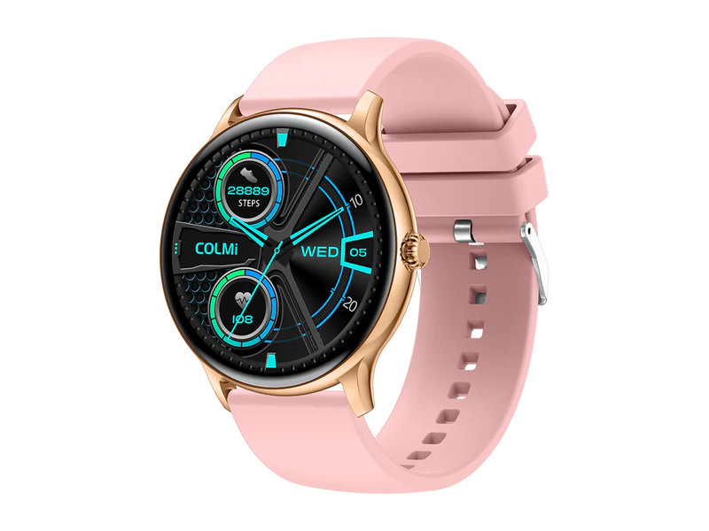 фото Умные часы colmi i10 silicone strap gold-pink