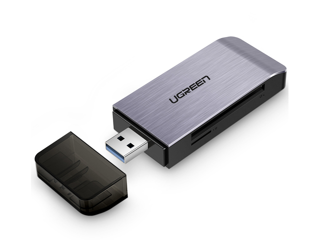 Карт-ридер Ugreen CM180 USB-A 3.0 - TF/SD/CF/MS 50541 ugreen cm180 серебристый