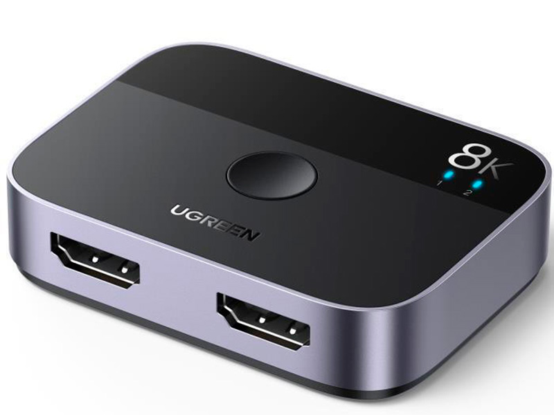 

Аксессуар Переключатель Ugreen CM561 2 In 1 Out HDMI Switch Black 90385, CM561