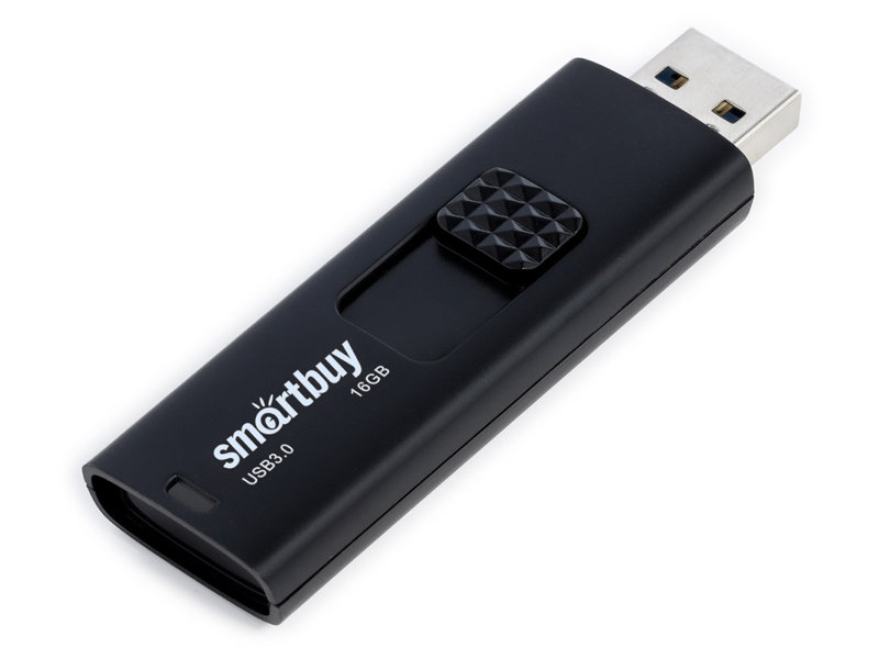 

USB Flash Drive 16Gb - SmartBuy UFD 3.0 Fashion Black SB016GB3FSK, SB016GB3FSK